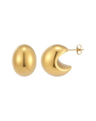 Adornia Adornia 18K Plated Stainless Steel Tarnish-Resistant Lightweight Crescent Moon Statement Stud Earrings