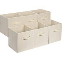 OEM (6 Piezas) Caja De Almacenamiento De Tela Plegable, Caja De Almacenamiento A Prueba De Polvo Para Dormitorio, Armario, Ropa, Juguetes, Oficina - Crezu