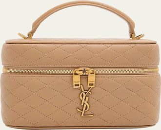 Saint Laurent Gaby Vanity Quilted Leather Bag