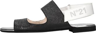 N&deg;21 Schoenen, Dames, Zwart, 38 EU, Flat Sandalen