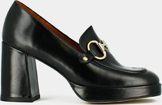 Jonak Loafers in mat leer met hak Virgile