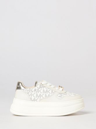 Michael Kors Sneakers basse da bambina in cotone spalmato con monogramma e suola platform