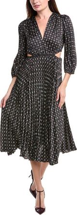 Sandro Pleated Midi Dress