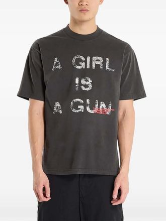 Pleasures x Footshop G.I.A.G. print T-shirt - unisex - Cotton - S - Black