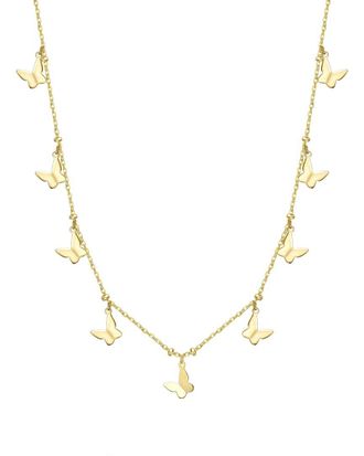 Rachel Glauber 14K Plated Pendant Necklace