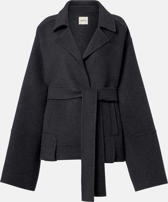 Khaite Alder belted wool jacket