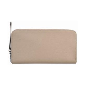 Longchamp Le Pliage City Lange Ritsportemonnee - Dames - Tassen - Beige - Maat: ONE Size Leer
