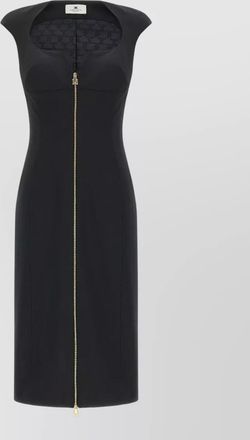 Elisabetta Franchi heart-neckline knee-length dress
