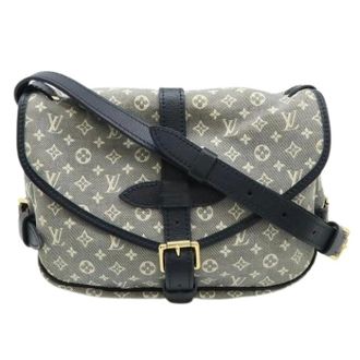Louis Vuitton Pre-owned Monogram Idylle Saumur PM Schoudertas - Dames - Pre-owned - Blauw - Maat: ONE Size Leer