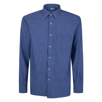 Aspesi Casual Shirts - Heren - Casual Overhemden - Blauw - 3XL - Overhemden