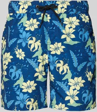 Blend Badeshorts mit Ges&auml;&szlig;tasche Modell BHRADBORNE TROPICAL in Offwhite, Gr&ouml;&szlig;e XXL