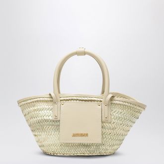 Jacquemus Mini Soli basket bag in raffia