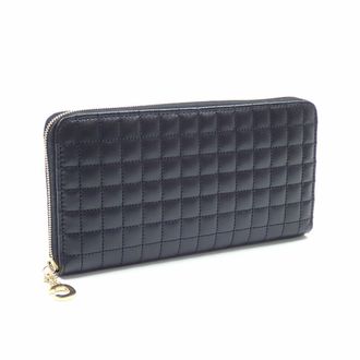 Celine Black Leather Long Wallet (Bi-Fold) (Pre-Owned)