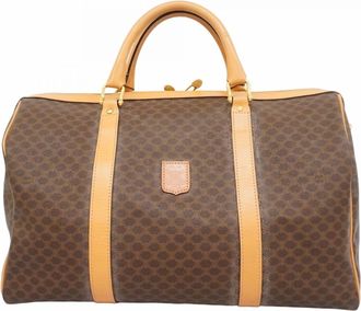 Celine Brown Pvc Boston Bag (Pre-Owned)
