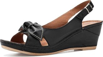 Spring Step Chassidy Womens Wedge Shoes Black : EU 42 (US Womens 10.5-11) M, Leather
