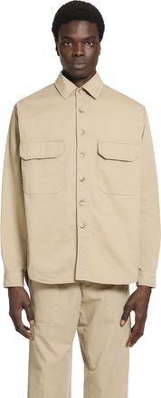 White Sand Cotton Canvas Overshirt