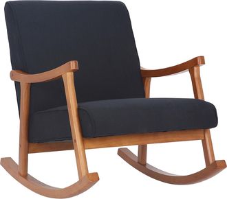 Clp Sill&oacute;n Mecedora Morelia Negro