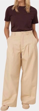 Kowtow Arch Relaxed High Rise Pant In Dune