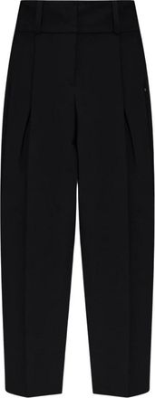 Sportmax Dames, Broeken, Zwart, Maat: 2XS Wol