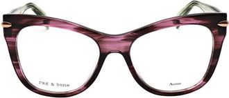 Rag & Bone Ladies Purple Cat Eye Eyeglass Frames RNB3074