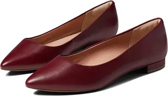 Rockport Total Motion Adelyn CI9984 Ballet Flat Womens Red Leather RHS8729