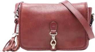Gucci Pre-owned Cross Body Bags, female, Red, Size: ONE SIZE Pre-owned Marrakech Crossbody Bag