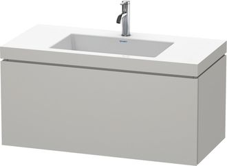 Duravit Mueble De Ba&ntilde;o L-cube Wt Vero Air 500x1000x480mm 1 Orificio Para Grifer&iacute;a En Hormig&oacute;n