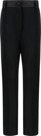 Dolce & Gabbana Geklede broek - Dames - Broeken - Zwart - Maat: S Zijde
