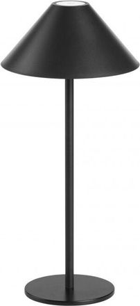 Forlight Sirina - Lámpara Portátil led Interior y Exterior. Lámpara de Mesa Carga Inalámbrica Aluminio Negro Luz Cálida 3000K - Forlight