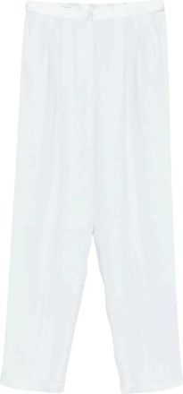 Forte_Forte Nuage Broek - Dames - Straight fit broeken - Wit - XS - Broeken