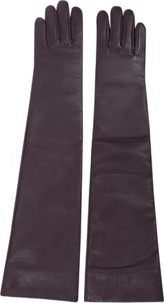 Frankie Shop Veneto leren handschoenen - Paars