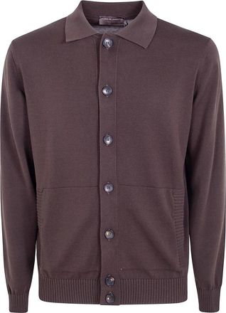FILIPPO DE LAURENTIIS Casual Shirts - Heren - Vesten - Bruin - 3XL - Truien & Vesten
