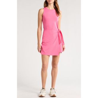 Beyond Yoga Meet Up Wrap Skirt Minidress in Carnation Pink at Nordstrom Rack, Size Medium