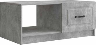 vidaXL Mesa De Caf&eacute; Gris Hormig&oacute;n 90 X 50 X 37 Cm Madera De Ingenier&iacute;a Vidaxl