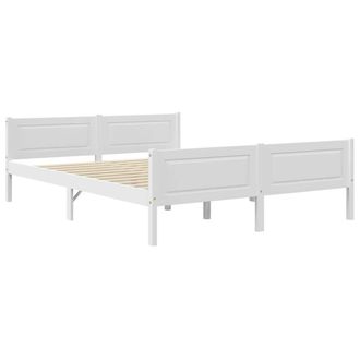 vidaXL Vidaxl - Estructura De Cama Sin Colch&oacute;n Madera De Pino Blanco 120x200 Cm