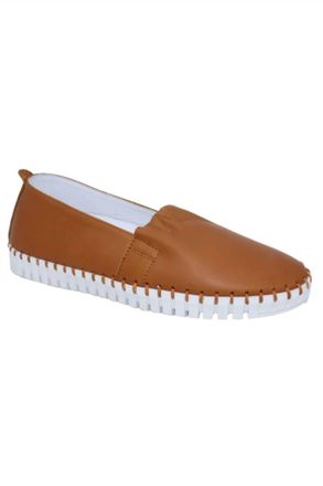 Eric Michael Womens Yvette Sneaker In Cognac Leather