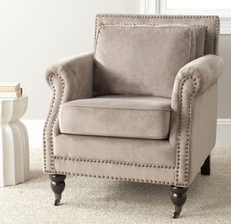 Safavieh Karsen Club Chair W/ Silver Nail Heads