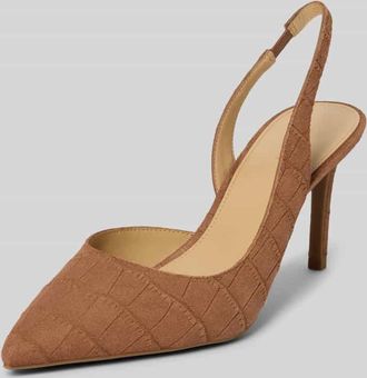 Michael Kors Slingback Pumps mit Pfennigabsatz Modell ALINA FLEX in Cognac, Gr&ouml;&szlig;e 36