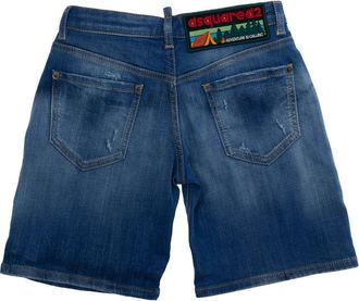 Dsquared2 Boys Shorts, Denim Blue Cotton