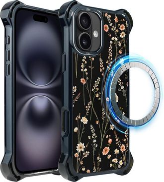 OEM Funda Ibizu Dropguard Ultra Para Iphone 16 Con Magsafe, Color Pastel Bloom, Color Midnight Garden