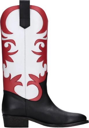 Via Roma 15 Malib&ugrave; Leren Cowboylaarzen - Dames - Cowboylaarzen - Veelkleurig - 40 EU - Leer - Schoenen