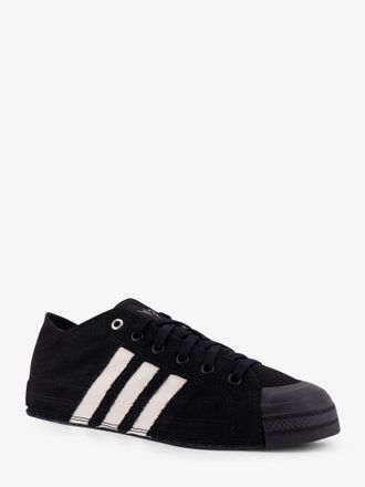 adidas Mens Canvas Sneakers Black Canvas-Rubber Trainers Canvas/rubber