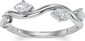 Pompeii3 1/2Ct Marquise Diamond Wedding Vine Stackable Ring in White Yellow or Rose Gold