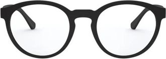 Emporio Armani Optisch Montuur met Clip-On - Heren - Brillen - Zwart - 52 MM - Accessoires