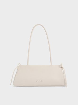 Charles & Keith Hazel Bow Elongated Trapeze Shoulder Bag