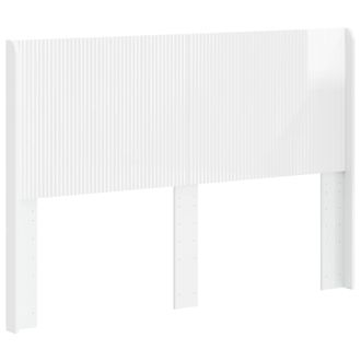 vidaXL Cabecero Blanco Brillante Madera De Ingenier&iacute;a Vidaxl