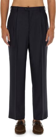 Etro Dark Navy Pleated Pants