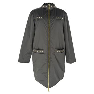 Moschino Pre-owned Womens Love Zip-Up Coat in Black - Size Small