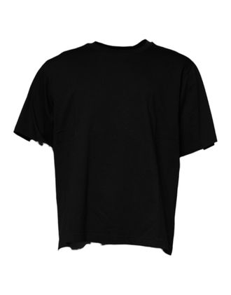 Dolce & Gabbana Mens Black Crew Neck Short Sleeve T-Shirt Cotton
