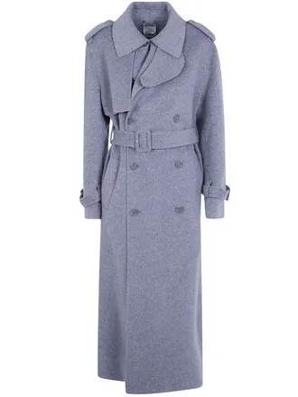 SIMKHAI Coat Long Belted Rumi